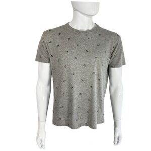 Ping Pong Pro Nautical Anchor Tiled Heather Gray Men’s Tee